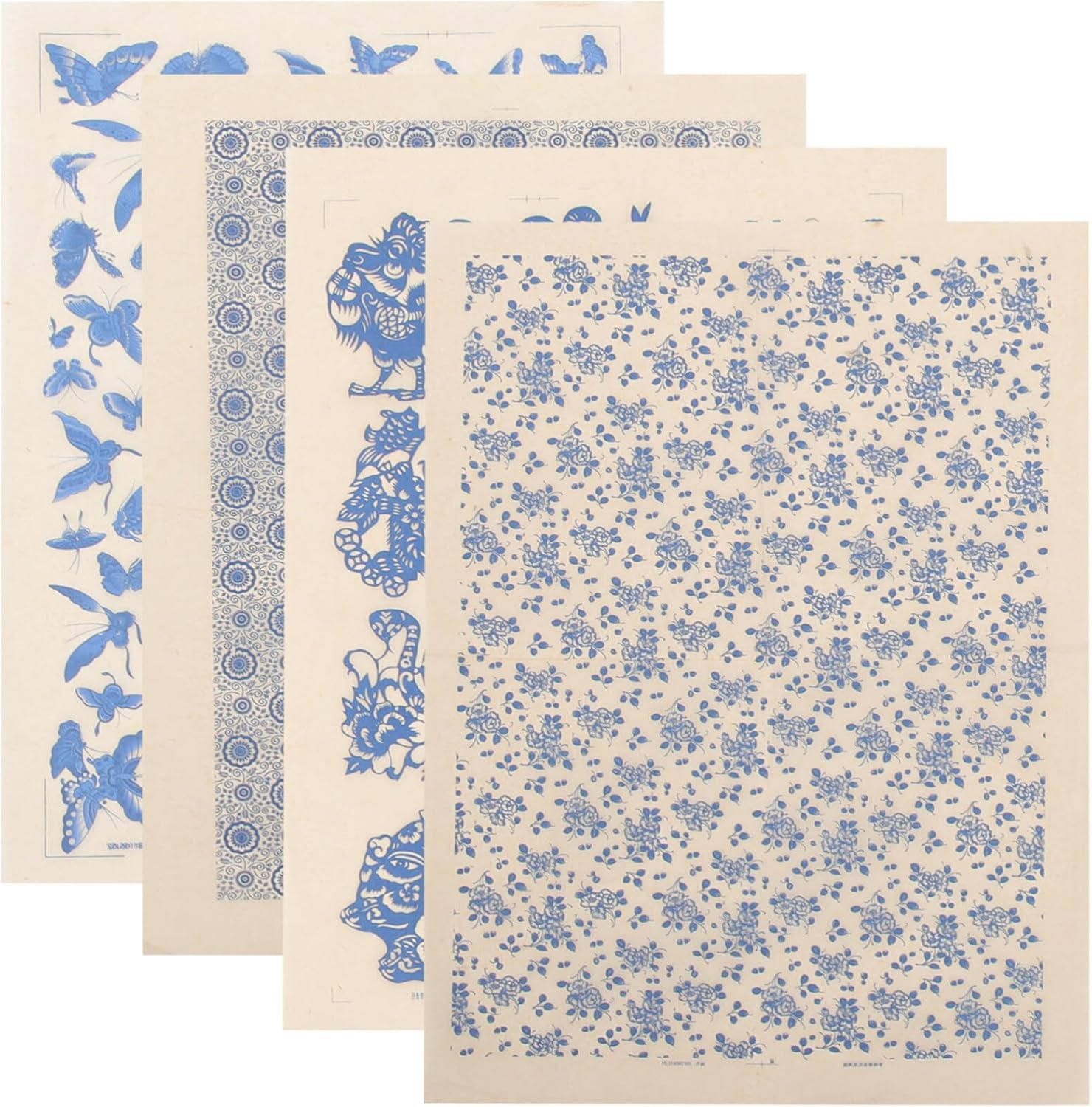 Ceramic Transfer Paper 4 Sheets Ceramic Clay Transfer Paper Underglaze Paper