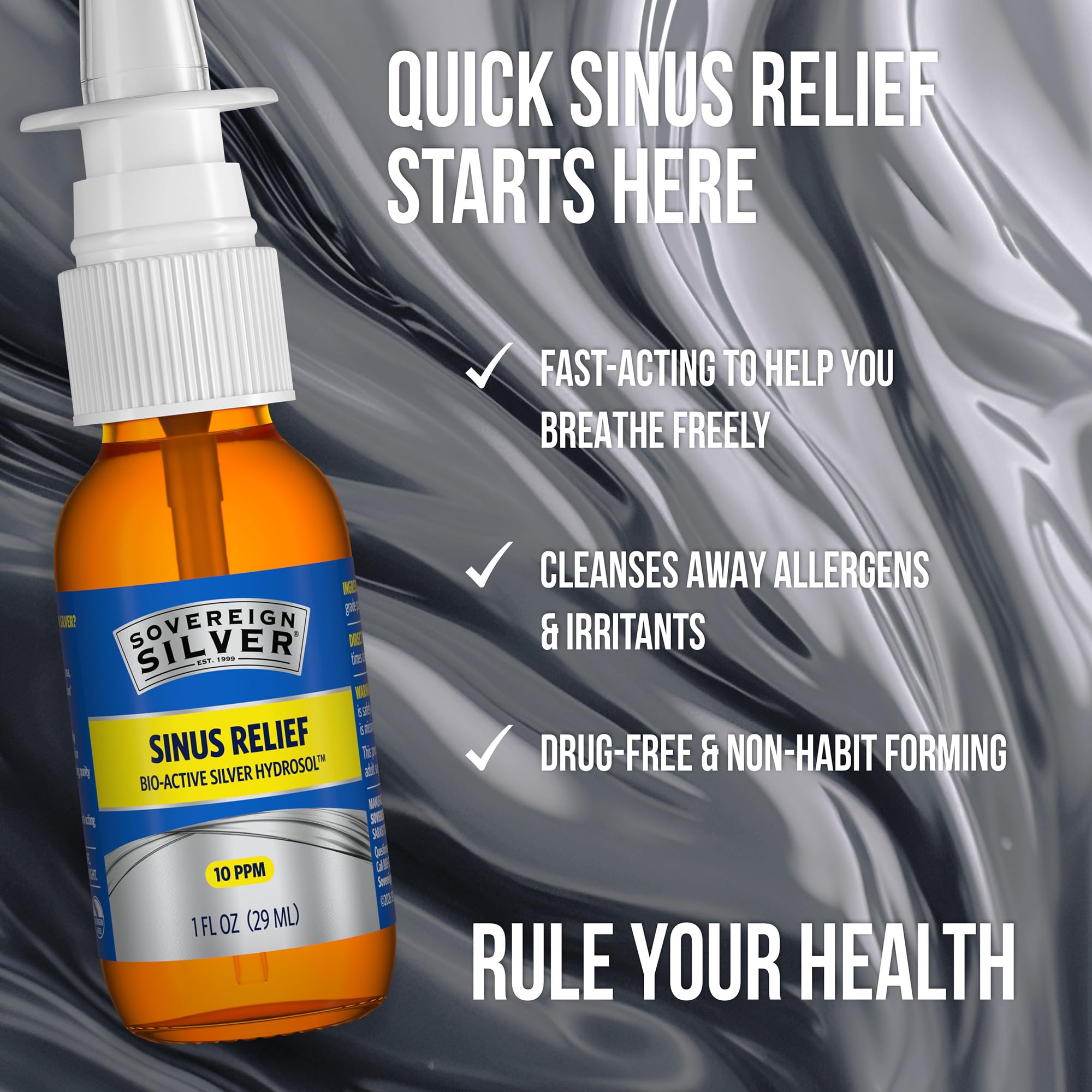 Sovereign Silver Sinus Relief Nasal Spray, 1 fl oz (30 mL) — Amazon image 5