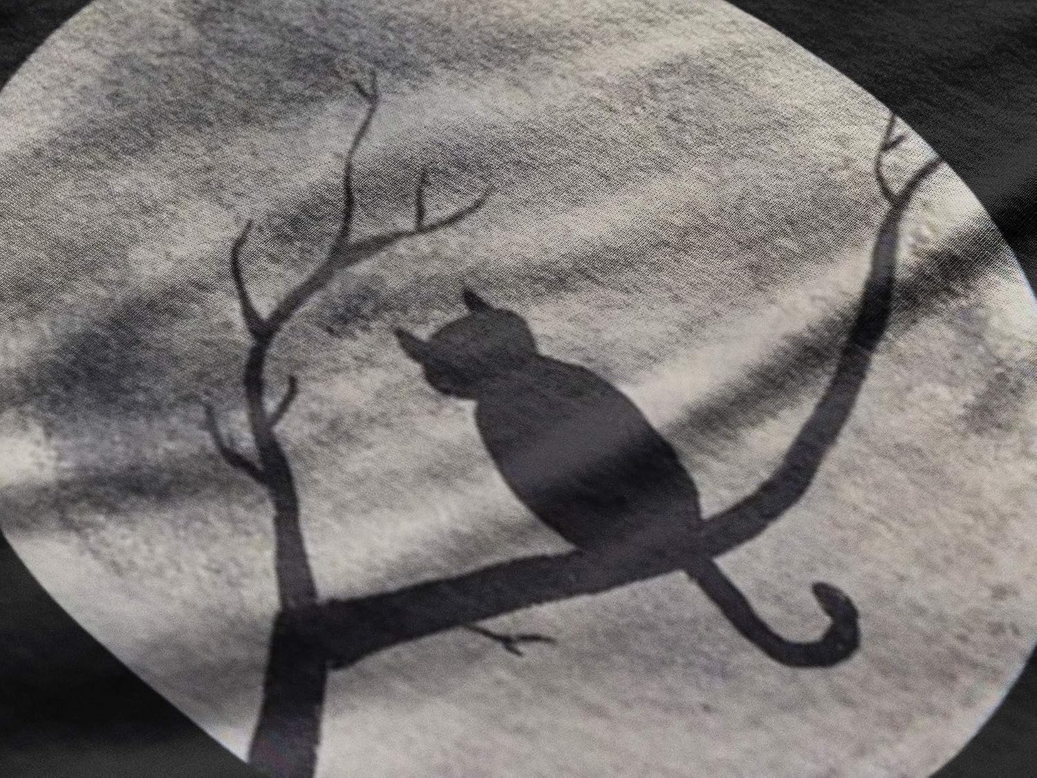 Ultrabasic Women’s Graphic Sweatshirt Funny Cat Moon - Cute Kitty Eco-Friendly Limited Edition Long Sleeve Ladies Sweater