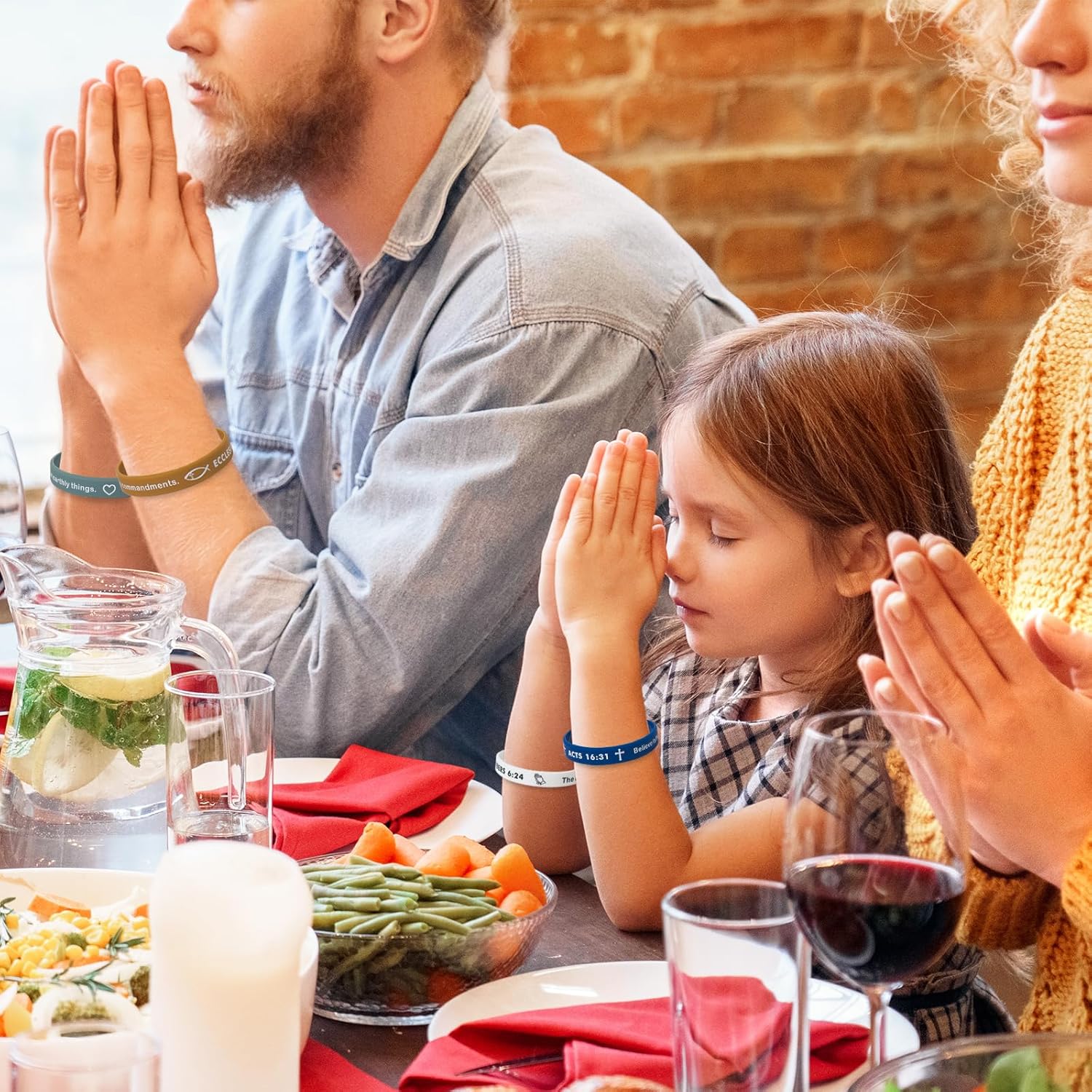 100 Pieces Religious Silicone Wristbands Bulk Bible Rubber Bracelets Colorful Inspirational Christian Rubber Bracelets for Men Women Gifts - Image 5