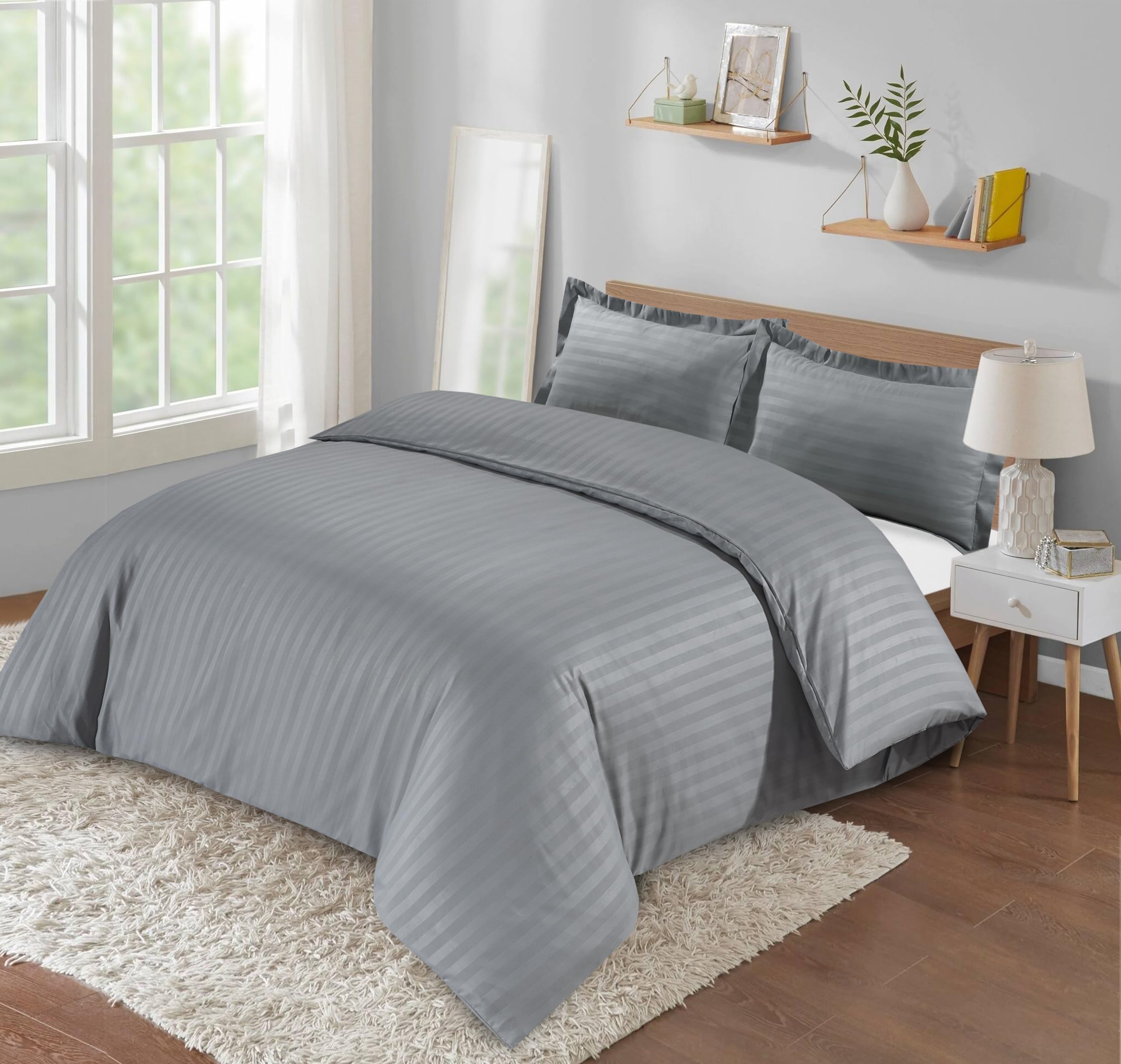 Casabella Satin Stripe Duvet Cover Sets - Image 3