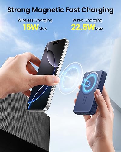 Miniatura 2 de para Magsafe Batería Batería 12000mAh Magnético Cargador Portátil 20W USB C Cargador Inalámbrico de Carga Rápida para iPhone 171615141312