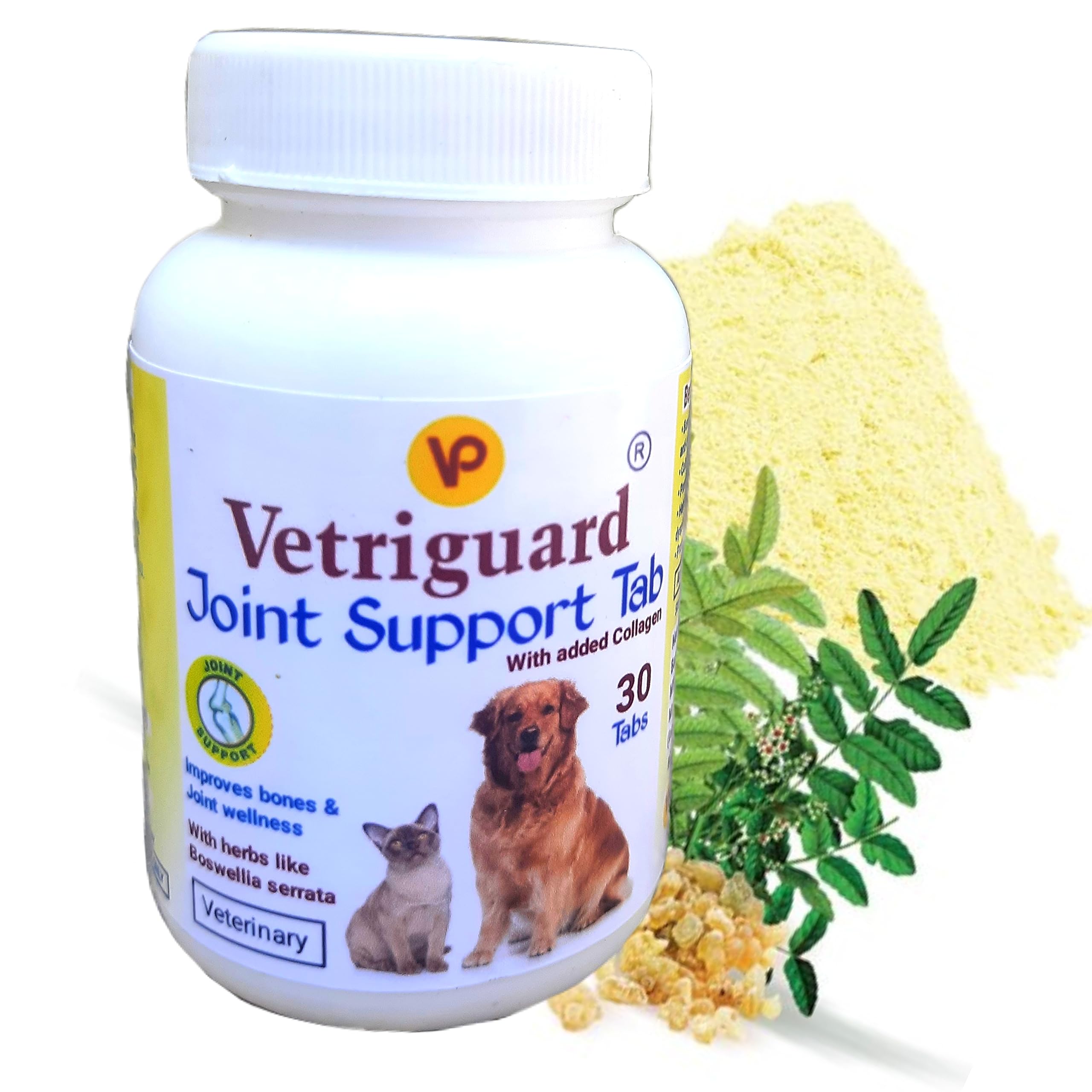 Vetriguard Joint Support Suppliment - Joint and Cartilage suppliment for Dogs Cats| Joint Support for Dog cat with Glucosamine, MSM, Chondroitin, Collagen, Hyaluronate, Herbs, Vitamins. (60 Tabs) (B0C2H87V85) Amazon Price History, Amazon Price Tracker