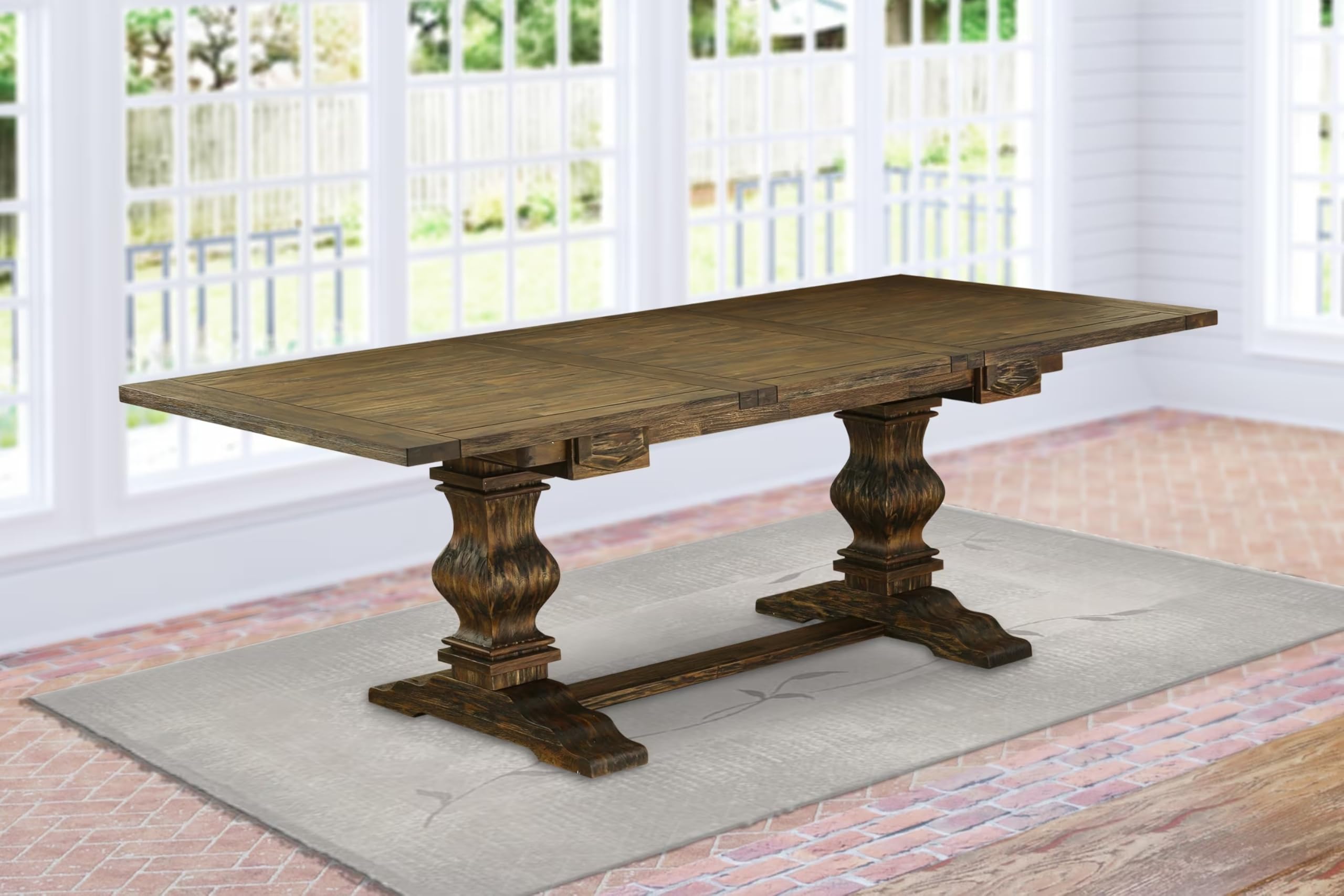 Amazon｜East West Furniture LAT-07-TP ラッセールダイニングルーム