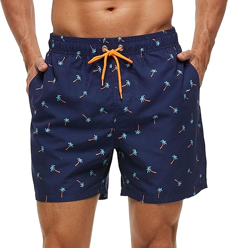 SILKWORLD - Traje de baño de secado rápido con bolsillos para hombre