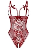 Sexy Lingerie for Women One Piece Lace Babydoll Sleepwear Bodysuit