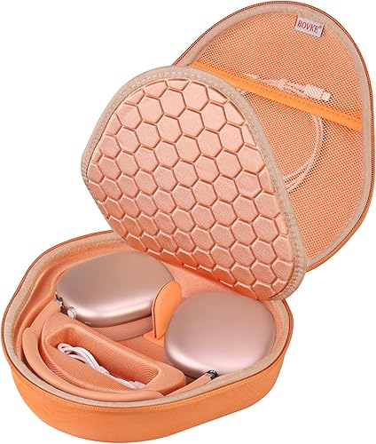 Vista 8 de BOVKE Funda de transporte con modo de suspensión para auriculares inalámbricos de Apple AirPods Max, bolsa de almacenamiento portátil protectora
