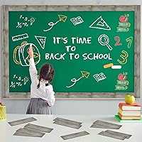 Vista 5 de 100 tableros de anuncios de metal corrugado, borde de granja, borde recto, borde recto, borde para el hogar, dulce aula, borde rústico para tablón