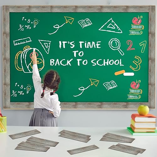 Miniatura 5 de 100 tableros de anuncios de metal corrugado, borde de granja, borde recto, borde recto, borde para el hogar, dulce aula, borde rústico para tablón