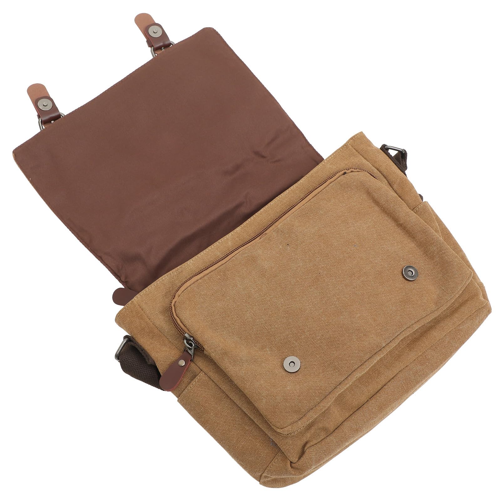 Bolso bandolera para hombre PRETYZOOM de lona ligera, ideal para estudiantes en su día a día 8