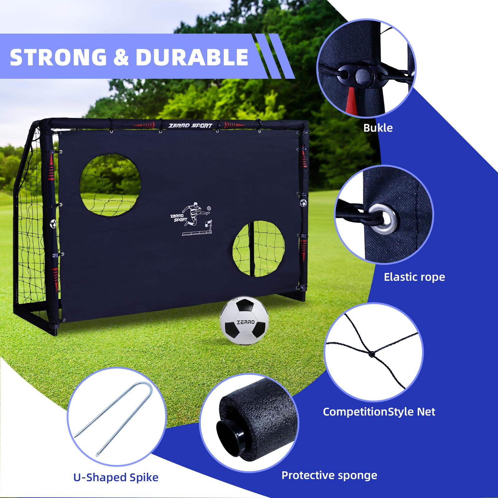 Porta Da Calcio Garlando SMART GOAL 180 X 120 Cm - Foto 9