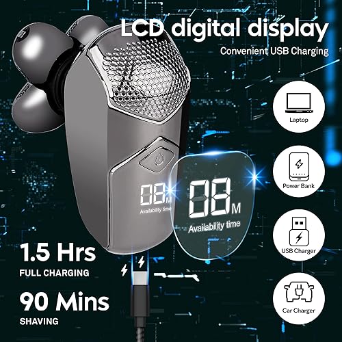 Miniatura 3 de Halford Afeitadoras de cabeza para hombres calvos afeitadoras de cabeza eléctrica para hombres afeitadoras de cabeza calva para hombres Maquina De