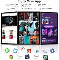 niuniutab 10 hüvelykes Android tablet 16GB RAM 128GB ROM 256GB bővítéssel fekete 4