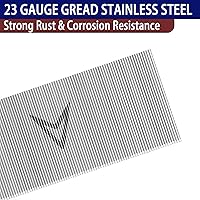 Vista 5 de HAMWOO - 5000 clavos de acero inoxidable calibre 23, clavos sin cabeza (3/8, 5/8, 4/5, 1, 1, 1-3/16 pulgadas), varios 5 tamaños para moldear