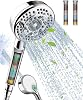 Filtered Shower Head and Hose, 9-Spray Setting High Pressure Shower Head with Filters for Hard Water - Filtered Chlorine (Chrome,2 Filters)