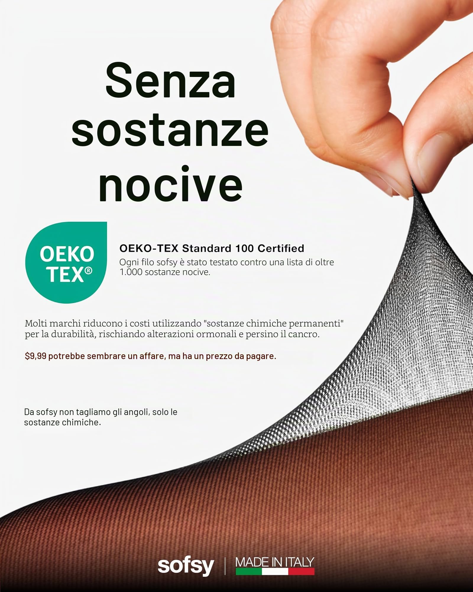 sofsy Collant con Reggicalze Donna – 20 Den Sexy a Vita Alta, Effetto Giarrettiera, Collant Cavallo Aperto, Made in Italy