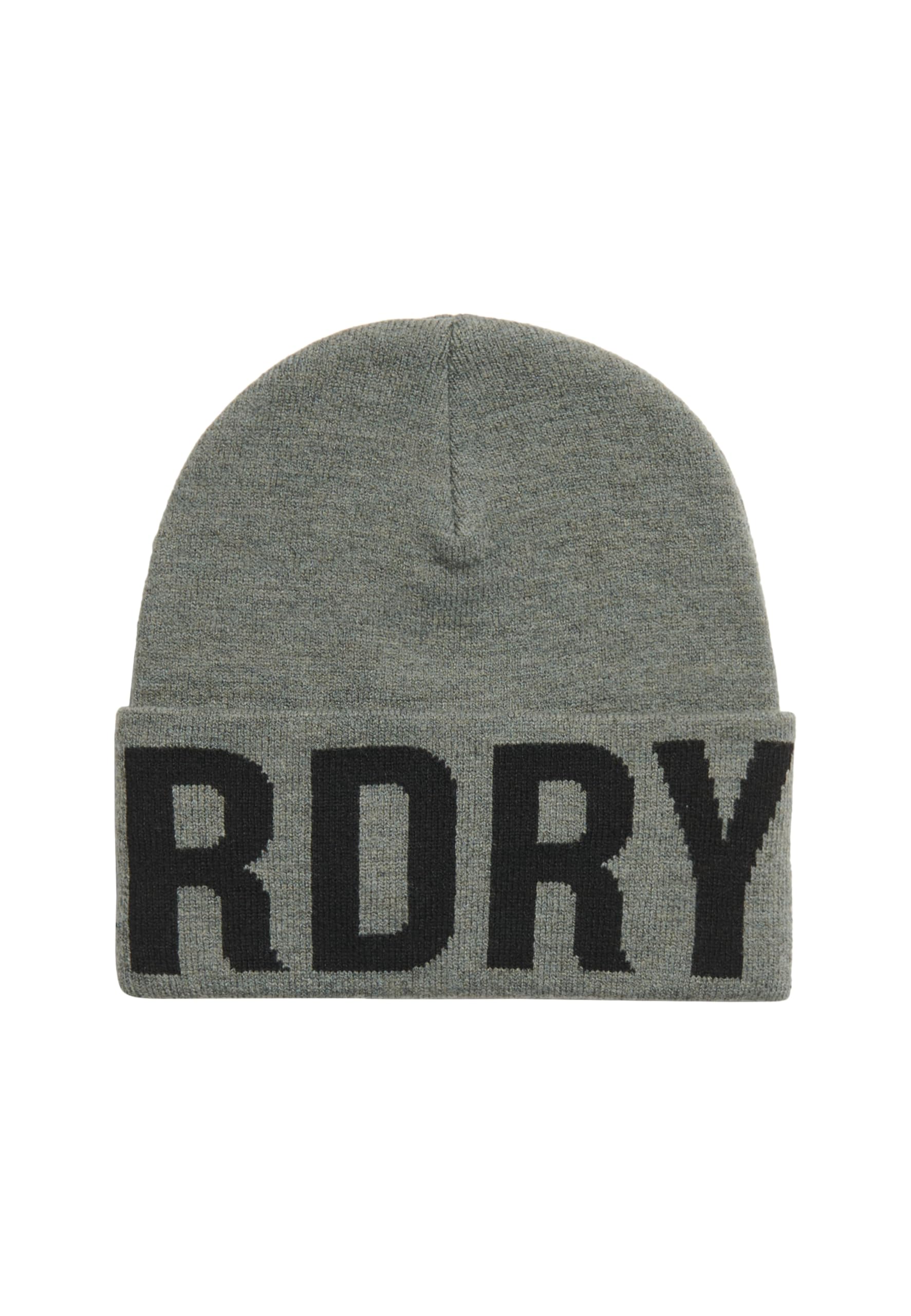 Superdry Women's Gris Knitted Beanie With Logo For