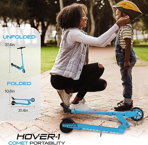 Miniatura 5 de Hover-1 Patinete eléctrico plegable Comet con motor de 200 W, velocidad máxima de 10 mph y rango máximo de 5 millas