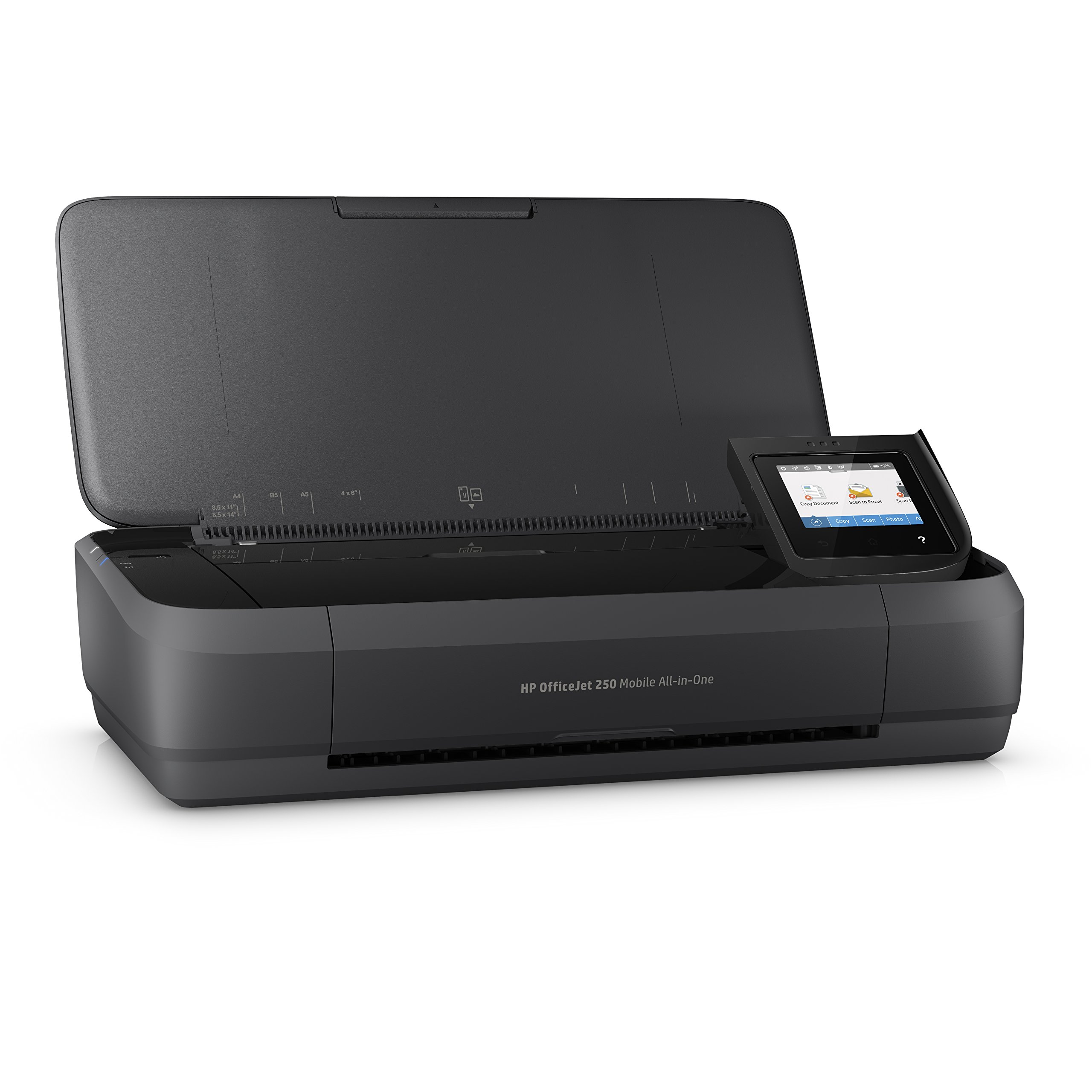 HP OfficeJet 250 mobiler Multifunktionsdrucker (Drucker Scanner, Kopierer, WLAN, ePrint, WiFi Direct, USB, 4800 x 1200 DPI) schwarz