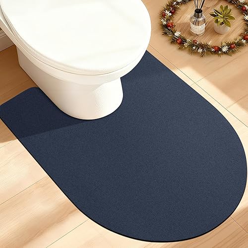 Miniatura 83 de ACCUMTEK Alfombrilla de Baño Ultrafina, Alfombrillas Antideslizantes de Espesor Reforzado para Debajo de la Puerta, Alfombras de Baño 2-gris