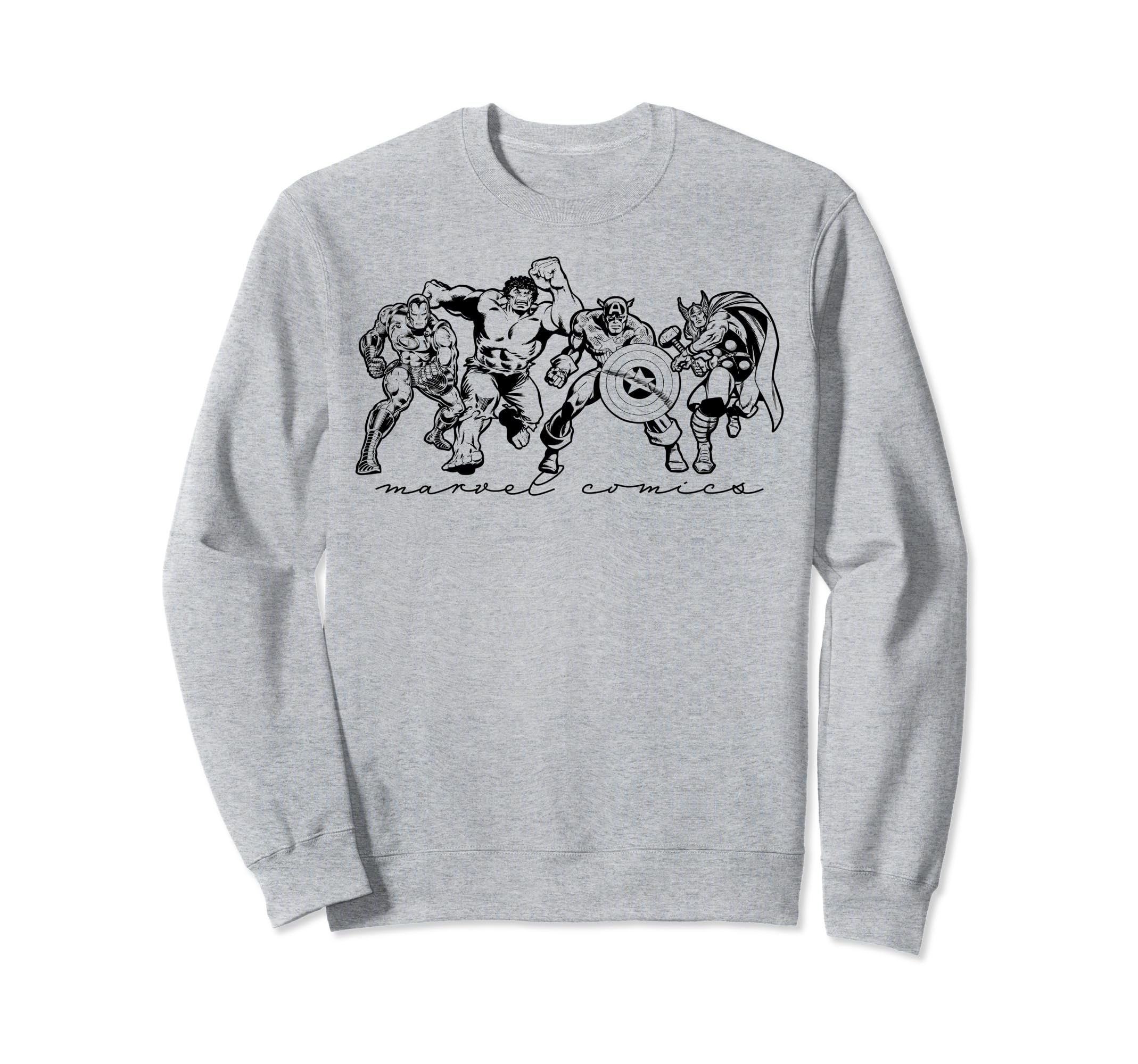 Sweatshirt Avengers Marvel avec dessin au trait le cadeau idéal et original pour anniversaire - 2