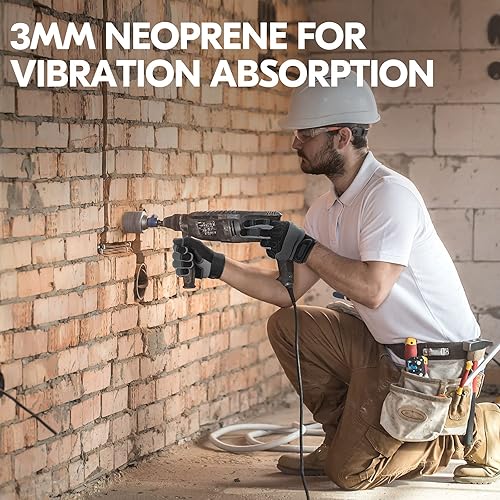 Miniatura 9 de Vgo... Safety Work Gloves, Mechanic Gloves, Stretchable, Touchscreen, Machine washable