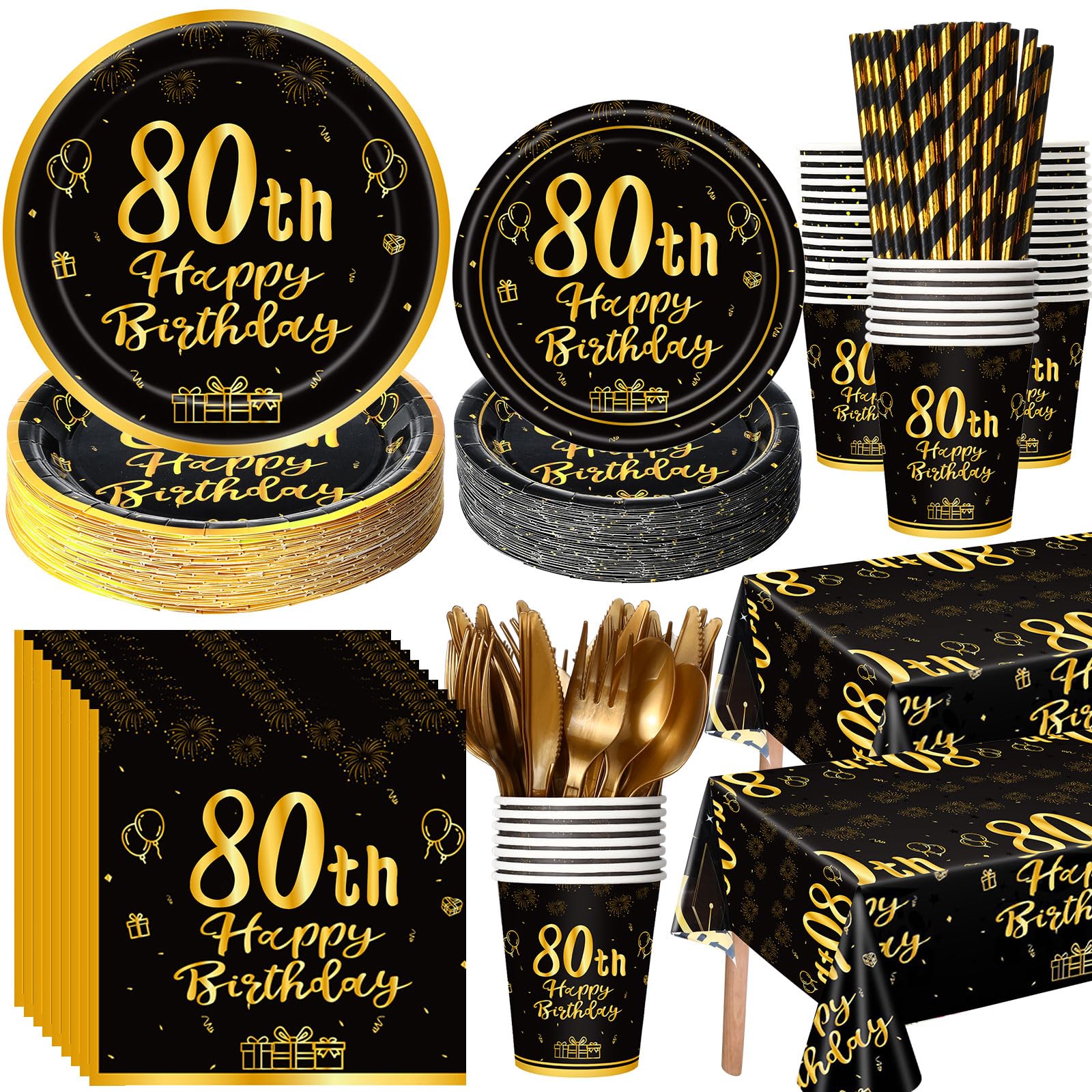 Funnymoom 452 Pcs Black and Gold Set