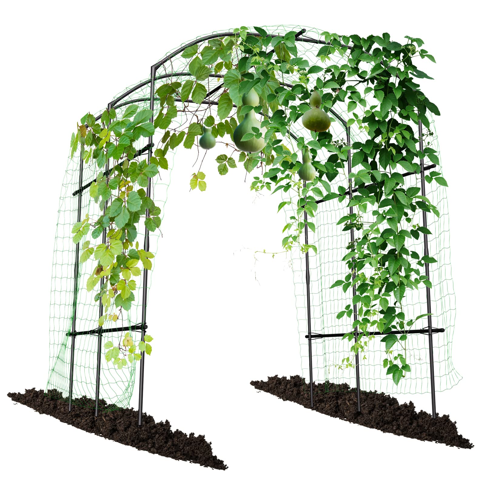 Extra Tall Garden Arch Trellis for Climbing Plants Outdoor, 87in Tall ...