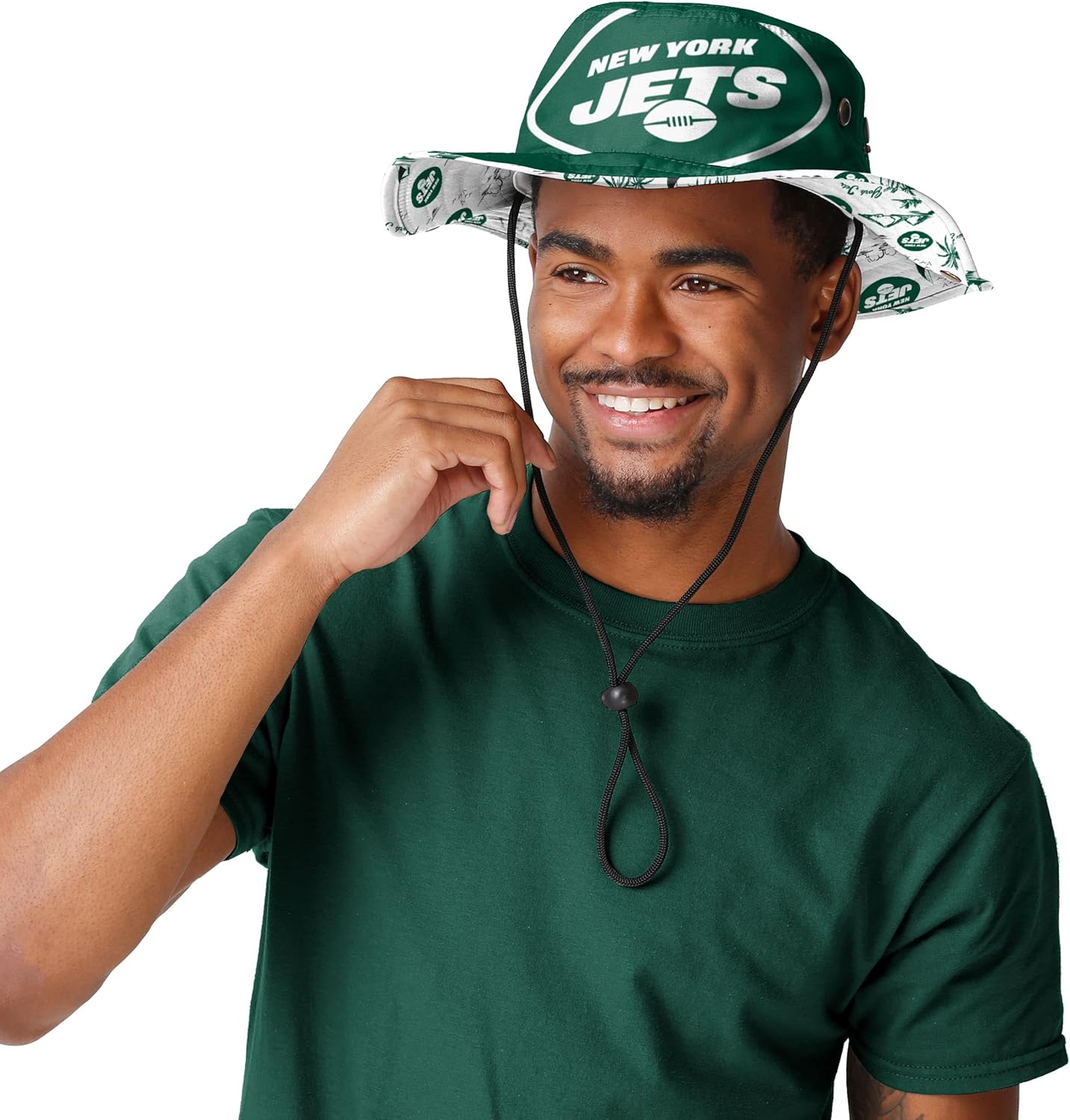 NFL Team Cropepd Big Logo Sport Outdoor Sun Bucket Boonie Hat - Image 2