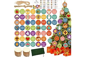 DIY Advent Ornament: 102-Piece Jesse Tree Ornament Kit with Biblical Symbols for...