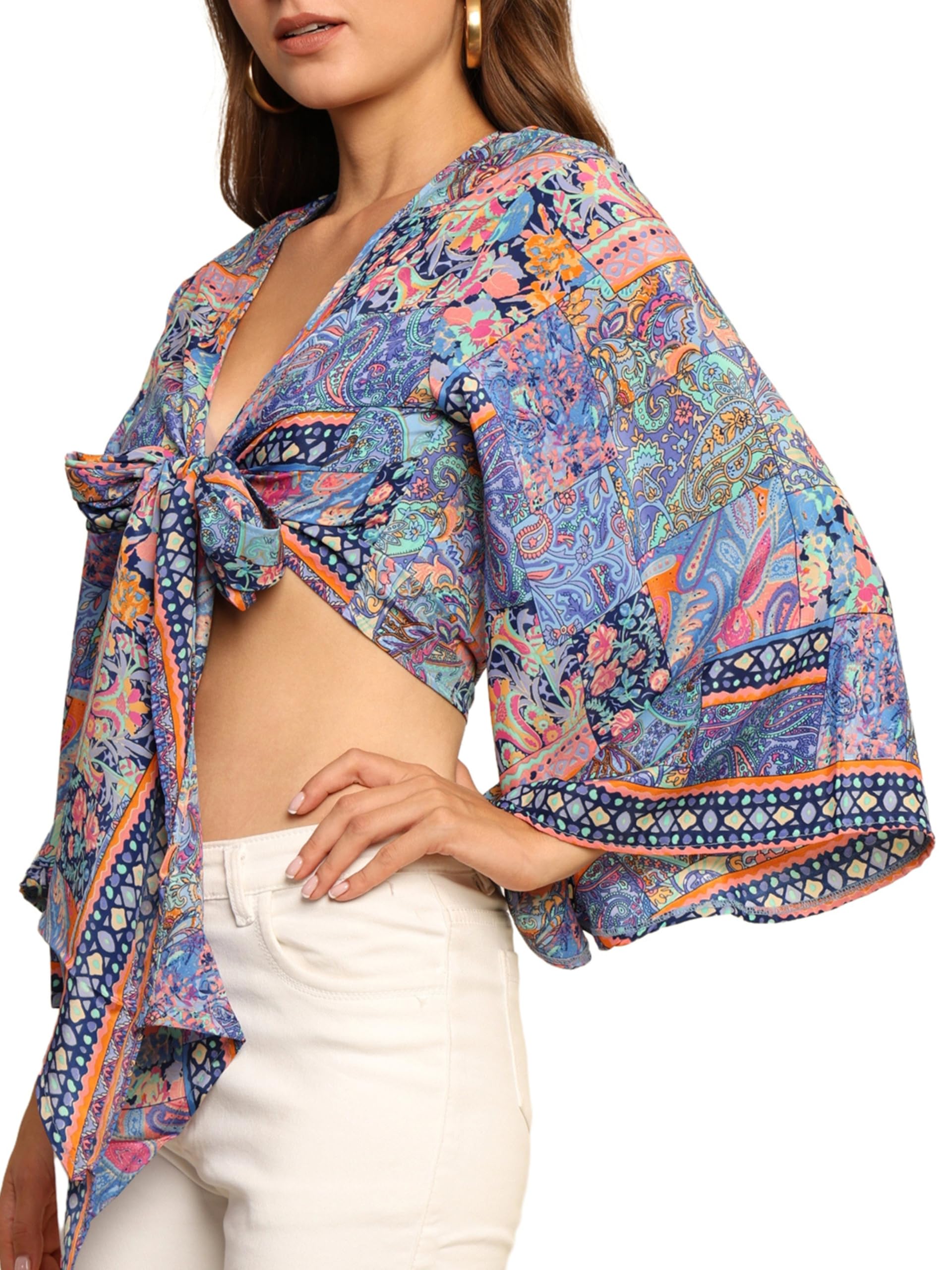 ke kanhaexports KE Kanha Exports top for Women Stylish Western | wrap Tops for Woman | Perfect on Jeans Tops for Woman | Summer top | Beach Outfits Dress for Women Stylish-picture-25