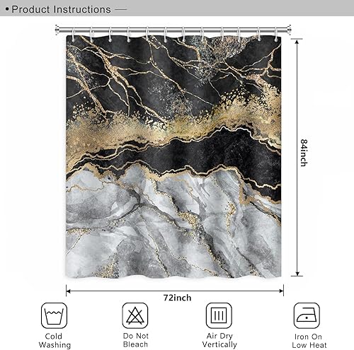 Miniatura 303 de Cortina de ducha de baño con temática de dinosaurio, cortina de ducha de hojas tropicales de dinosaurio verde con ganchos, cortina de ducha de tela