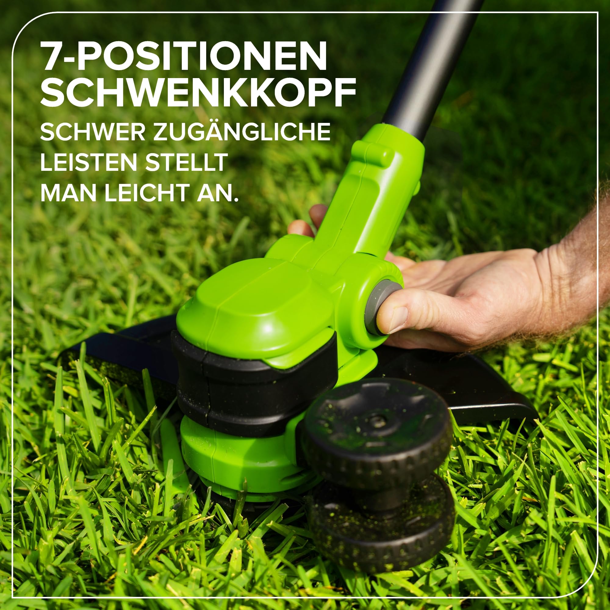 Greenworks 24V Tondeuse à Gazon sans Balai Gen2 2-en-1, Largeur de Coupe 30 cm, Batterie 2,0 Ah