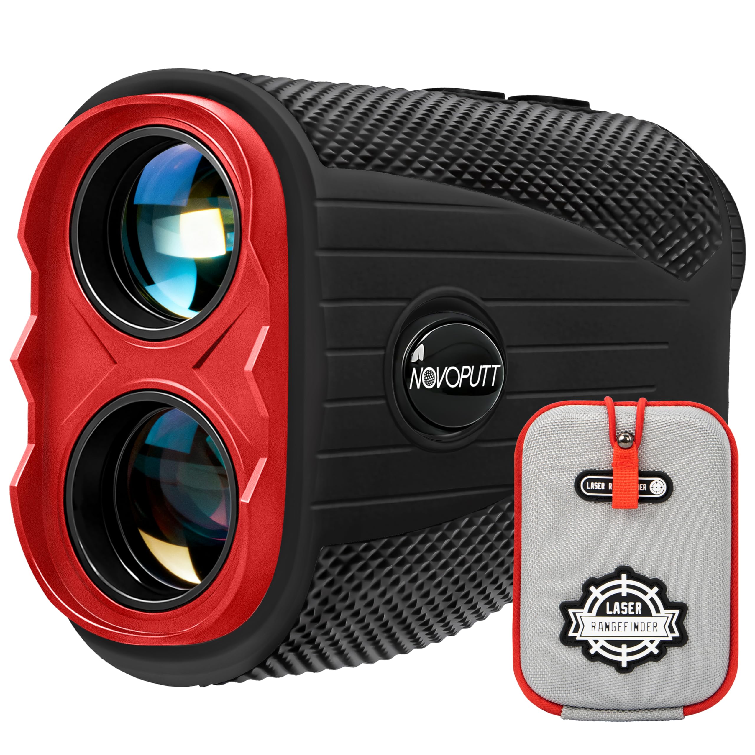 Golf Rangefinder with Slope - 1200 Yards Laser Range Finder for Golf &amp; Hunting, 7X Magnification, Flag Locking Vibration, Rechargeable &amp; Magnet Stripe, Best Golf Accessories Gift with Hard Shell Case