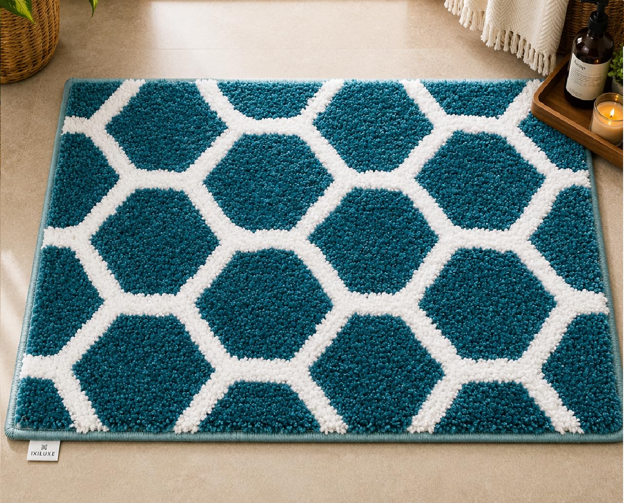 Grey Gold Kitchen Mats - Set of 2 -9