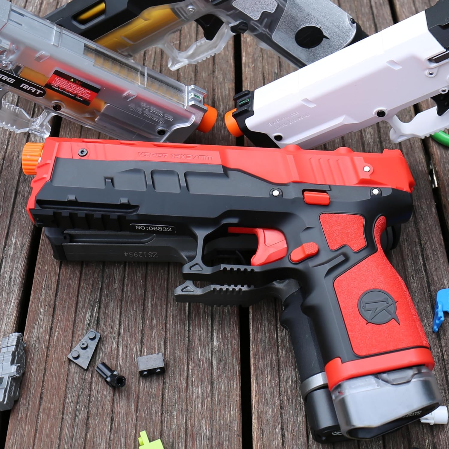 Soft Bullet Pistol Toy Gun with Magazine, Foam Dart Blaster Toy Shooting Games for 8+ Age - Image 4