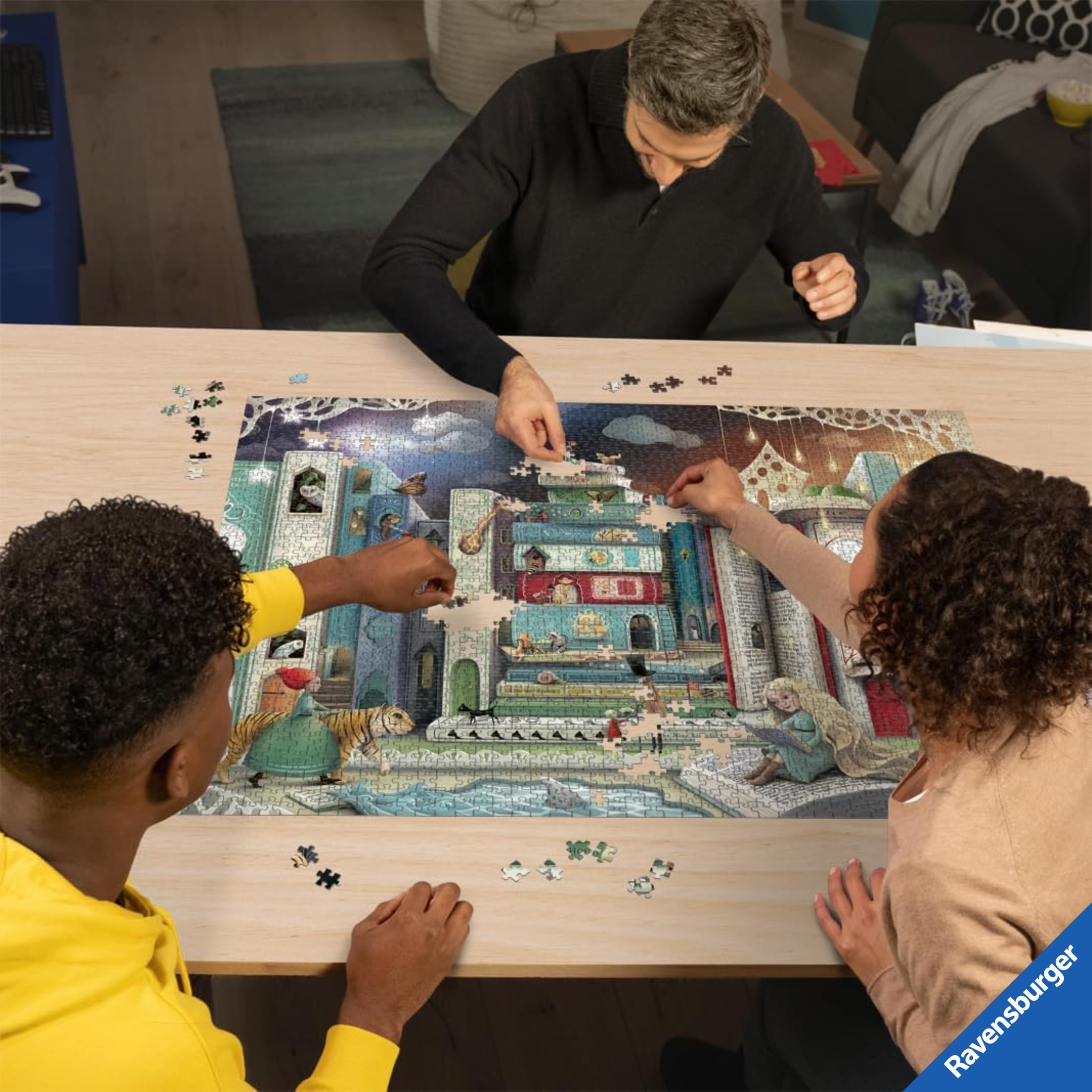 Ravensburger - Puzzle 2000 Pezzi Avenida De Las Novelas | Puzzle 2000 Pezzi | Rompicapo Adulti E Bambini Dai 14 Anni In Su | Regalo Per Bambini E Adulti | Misure 98x75cm | Tecnologia Soft-click