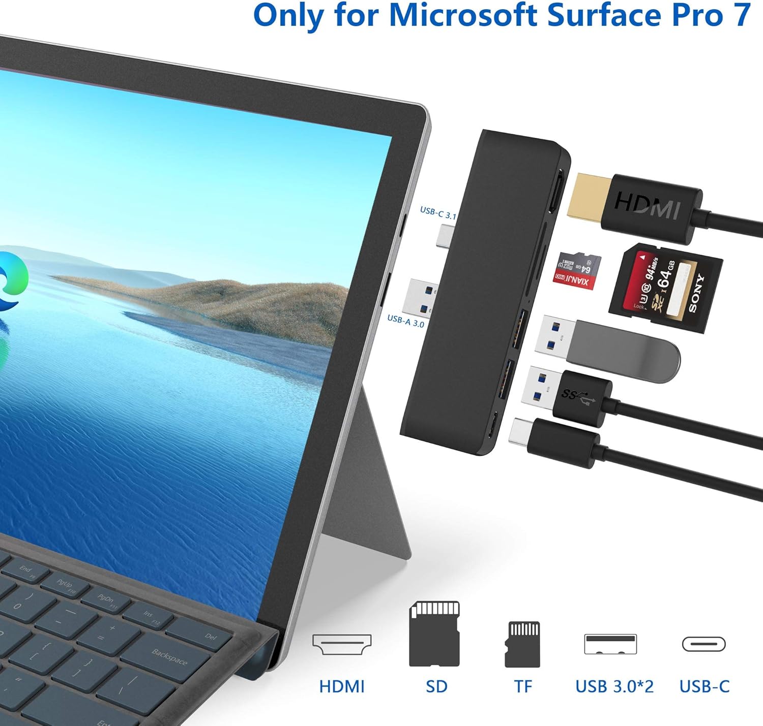 hub usb per surface pro 4