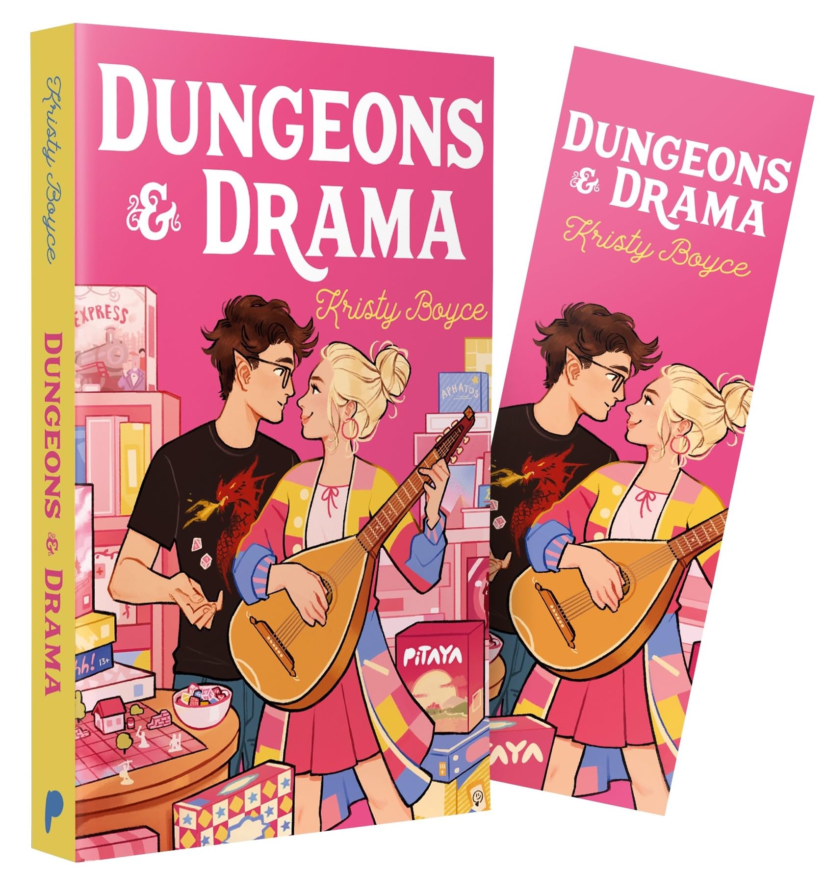 Capa do livro Dungeons & Drama – Um romance geek para fãs de RPG e fake dating