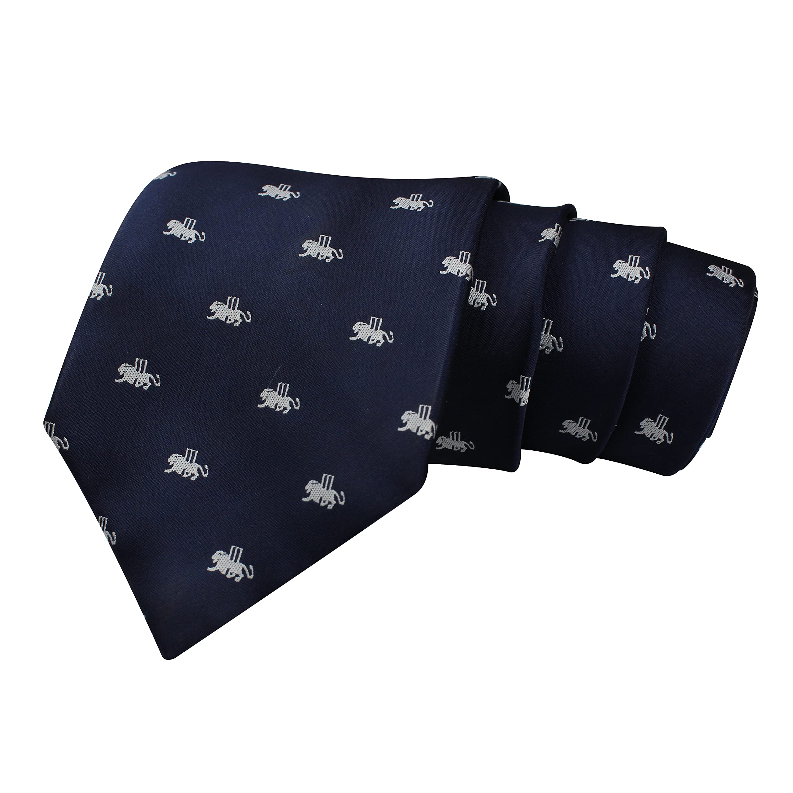 peluche Wild Lion Navy Blue Neck Tie For Men-picture-19