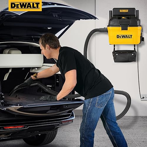 Vista 6 de DEWALT Aspiradora para mojado/seco portátil de 6 galones, 5 caballos de fuerza, de montaje en pared para garaje DXV06G