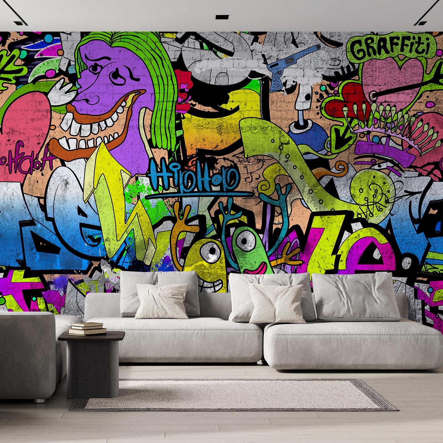 wall26 - Colorful Graffiti - Large Wall Mural, Removable Peel and