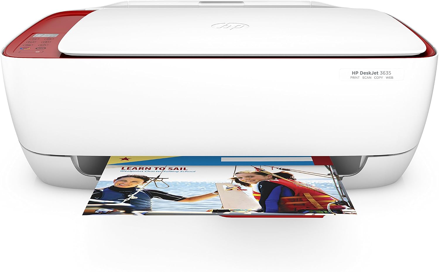 HP DeskJet 3635 AiO- Impresora multifunción de Tinta (600 x 300 dpi, 1200 x  1200 dpi, A4, 216 x 297 mm, Color, WiFi, 1.000 páginas, A4, Compatible con  HP Instant Ink), Blanco y Rojo : Amazon.es: Informática