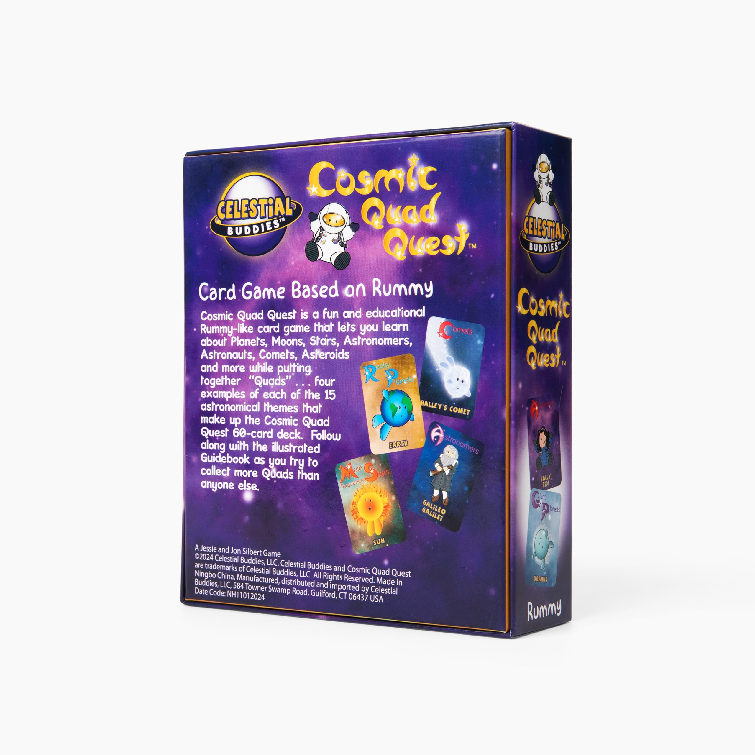 Amazon.com: Celestial Buddies Cosmic Quad Quest Card Game w/ 30