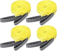 Vista 13 de 4 piezas de correas de eslinga de elevación correas de eslinga web resistentes de poliéster y nailon para uso en automóviles al aire libre