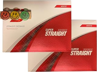 ゴルフボール SUPER STRAIGHT スーパーストレート 2025年モデル おまけ付き