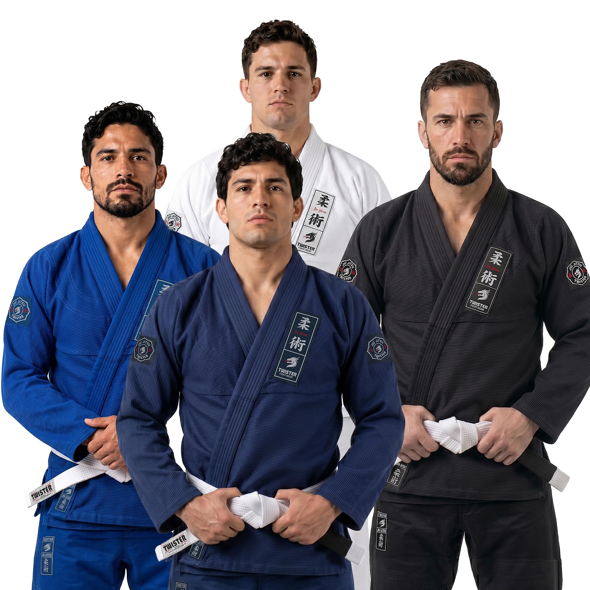 TWISTER FIGHT WEAR Challenge BJJ Gi | Brazilian Jiu Jitsu, Preshrunk Fabric with free White Belt