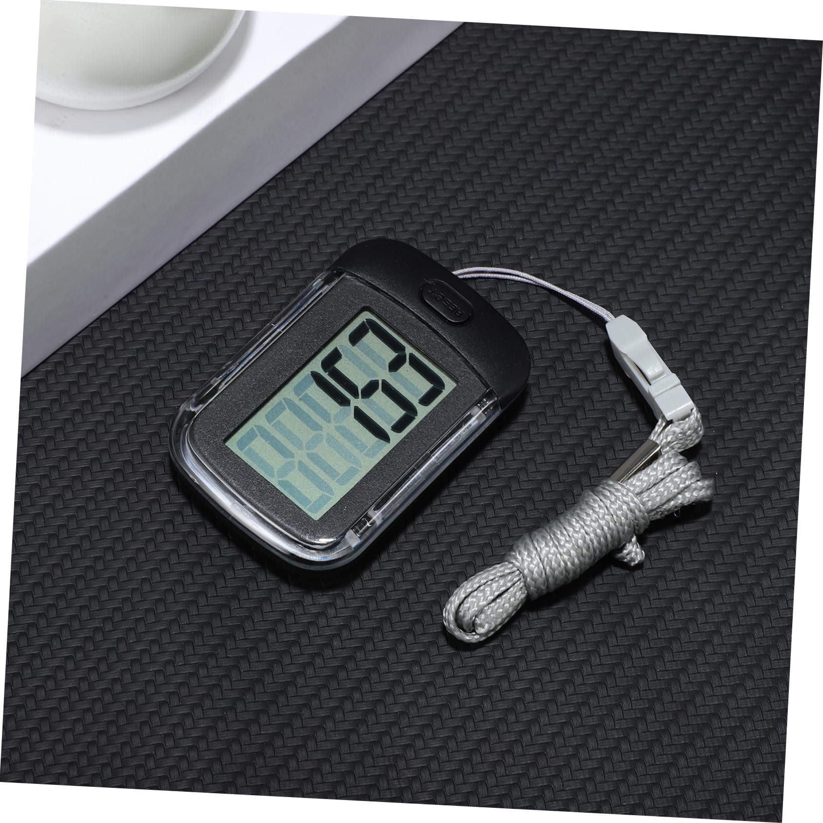 Schrittzähler Gehen mit Klipp klein Knöchel Schalter Wandern Sensor tragbar Laufmeilenzähler Laufbänder Fitness-Tracker Plastik Schwarz
