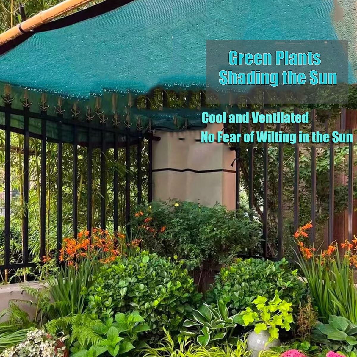 90 % para invernaderos, color verde Reu con ojales, disponible en 2 x 4 m, 4 x 5 m, 6 x 8 m, 10 x 10 m, ideal para jardín y balcón Pera (8,5 x 12 m)