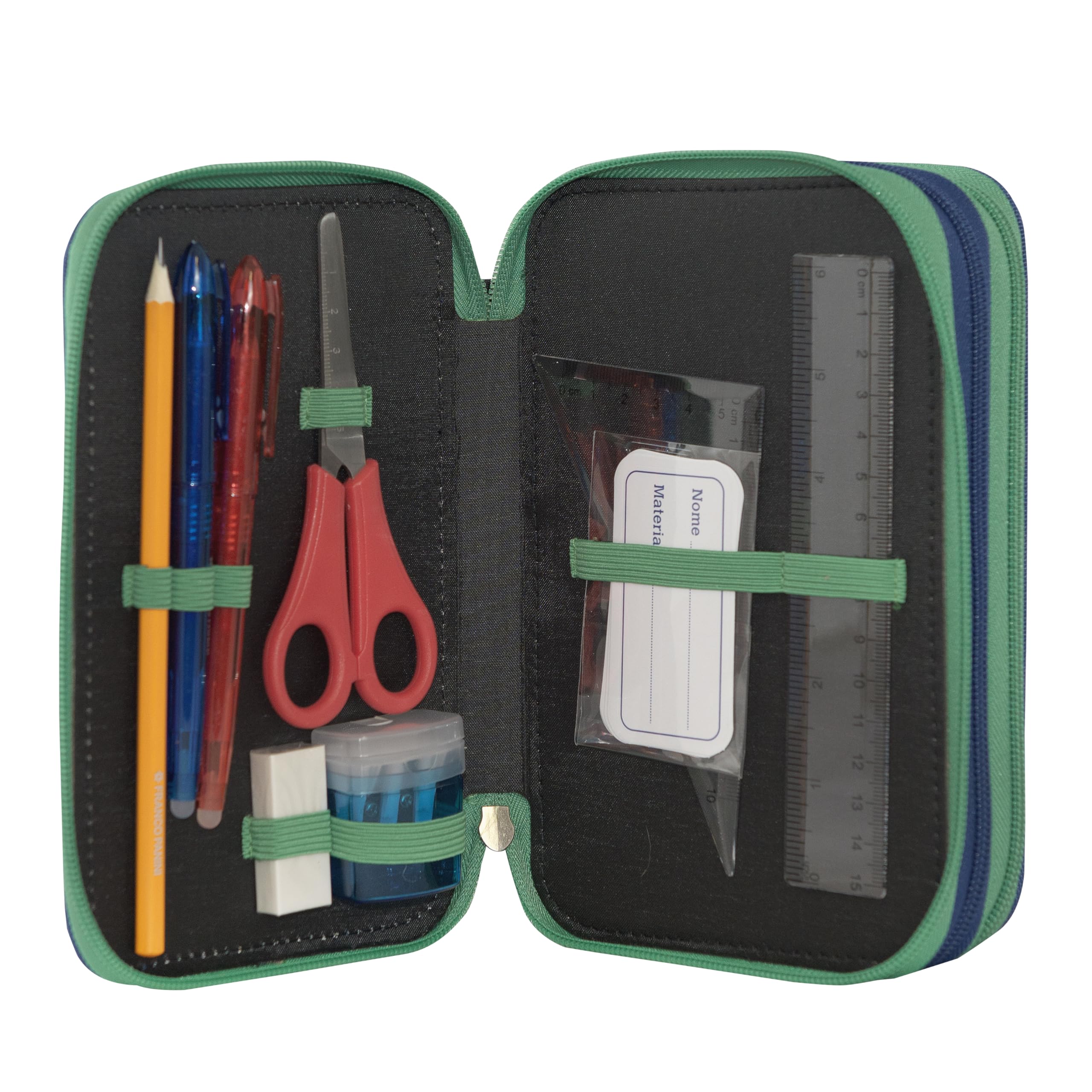 Franco Cosimo Panini WWF LUPO - Zaino e Astuccio, Ideali per Scuole Elementari o Medie, Astuccio con Set Cancelleria Incluso e Pratiche Chiusure a Zip